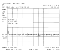 3.7 MHz harmonic suppression